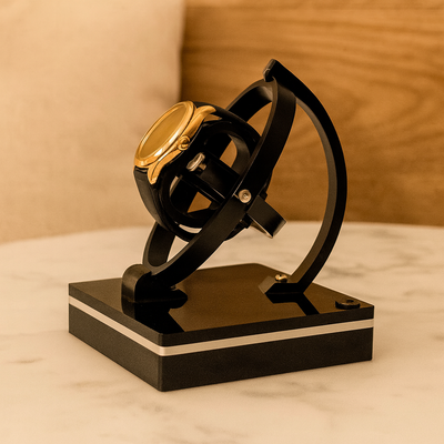 Lux Automatischer Uhrenbeweger mit Vitrine für mechanische Uhren