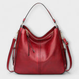 Elke | Damen-Schultertasche mit klassischer Eleganz – Rot