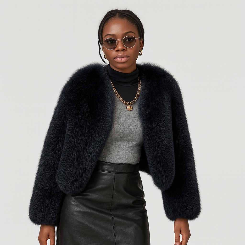 Lydia | Teddy-Wintermantel mit offener Vorderseite