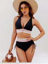 Amelie | Stilvolles Bikini Set Damen Look – Schwarz