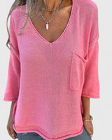 Michelle | Luftiges Und Stilvolles Pullover-Top Für Damen – Rosa