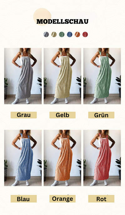 Jaja - Lässiges gestreiftes Hosenträgerkleid