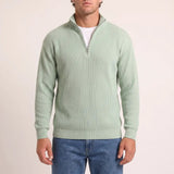 Beadlow - Weicher Half-Zip-Pullover – Grün