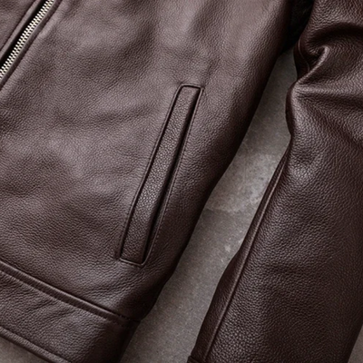 Elegante Herren-Lederjacke aus hochwertigem Echtleder - Zeitlos und stilvoll