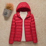 Hannelora - ultraleichte Pufferjacke – Rot