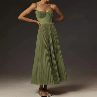 Maja – Elegantes Plissiertes Tüllkleid