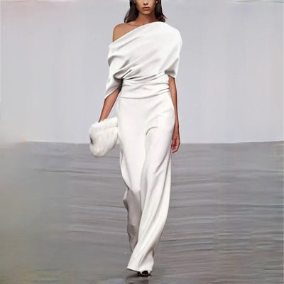 Sommer Jumpsuit mit Ein-Schulter-Träger und weitem Bein für Damen