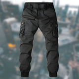 Männer Cargohose | Cargo Pants Herren | Zipper-Taschen & sicherer Sitz – Schwarz