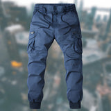 Männer Cargohose | Cargo Pants Herren | Zipper-Taschen & sicherer Sitz – Blau