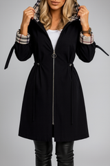 Mantel Damen | Zip-Verschluss & Geborgen Warm – Schwarz
