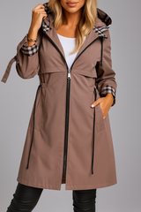 Mantel Damen | Zip-Verschluss & Geborgen Warm – Braun