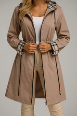 Mantel Damen | Zip-Verschluss & Geborgen Warm – Beige