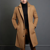 Mantel Herren | Langer Wintermantel | Eleganter Look & Wärmender Komfort – Beige