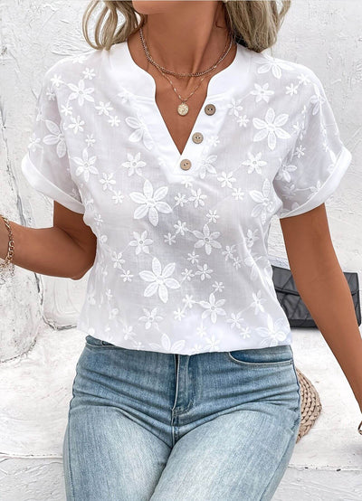 Mara – Elegante Blumenbluse