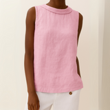 Sommer Top Damen | Rollkragen & Cleaner Minimalistischer Schnitt – Rosa