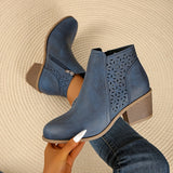 Helena | Modische Und Atmungsaktive Orthopädische Damenstiefel – Blau