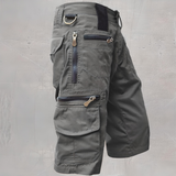 Chino-Cargo-Shorts für Herren – Grau