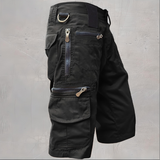 Chino-Cargo-Shorts für Herren – Schwarz