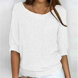 Martina | Damen Pullover schlicht und modern – Weiß