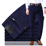 Stilvolle Ribcord Herrenhose - Kenny – Dunkelblau