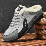 David | Herren Slip-On Schuhe gemütlich & warm – Grau