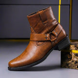 Alexander | Premium Echtlederstiefel Im Vintage-Stil Für Herren – Cognacbraun