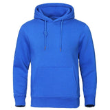Franz | Herren Lässiges Kapuzen-Sweatshirt mit Kordelzug und Ärmel – Blau