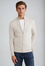 Gunnar | Herren Sweatshirt mit Rundhalsausschnitt und Langarm – Beige