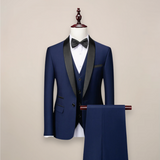 Friedrich | Herren Frühlings Klassischer Dreiteiliger Anzug – Marineblau