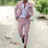 Benjamin | Herren Formeller Hochzeitsanzug-Set – Rosa