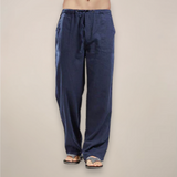 Matthias | Herren Relaxed Fit Hose mit Kordelzug Casual – Marineblau
