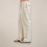 Matthias | Herren Relaxed Fit Hose mit Kordelzug Casual – Beige
