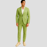 Zweiteiliger Slim-Fit-Anzug für Herren – Moderner, maßgeschneiderter Business-Look – Grün