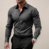 Friedrich | Stilvolles Herren Frühjahrs Slim Fit Hemd – Dunkelgrau
