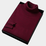 Daniel | Herren Frühlings Rollkragenpullover – Rot