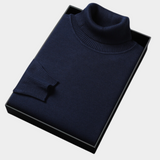 Daniel | Herren Frühlings Rollkragenpullover – Marineblau