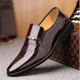 Klaus | Herren Frühling Slip-On Elegante Loafers – Braun Brogue