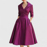 Midikleid Damen | Elegant & Zeitlos – Lila