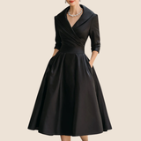 Midikleid Damen | Elegant & Zeitlos – Schwarz