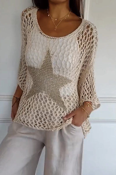Mila – Stilvolle Strickpullover mit Sternmotiv