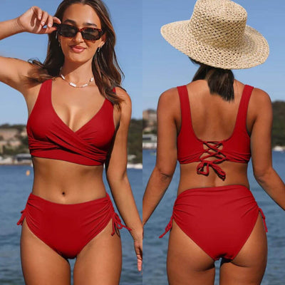 Mina – Sportliches Sommer-Bikini mit Kordelzug