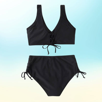 Mina – Sportliches Sommer-Bikini mit Kordelzug