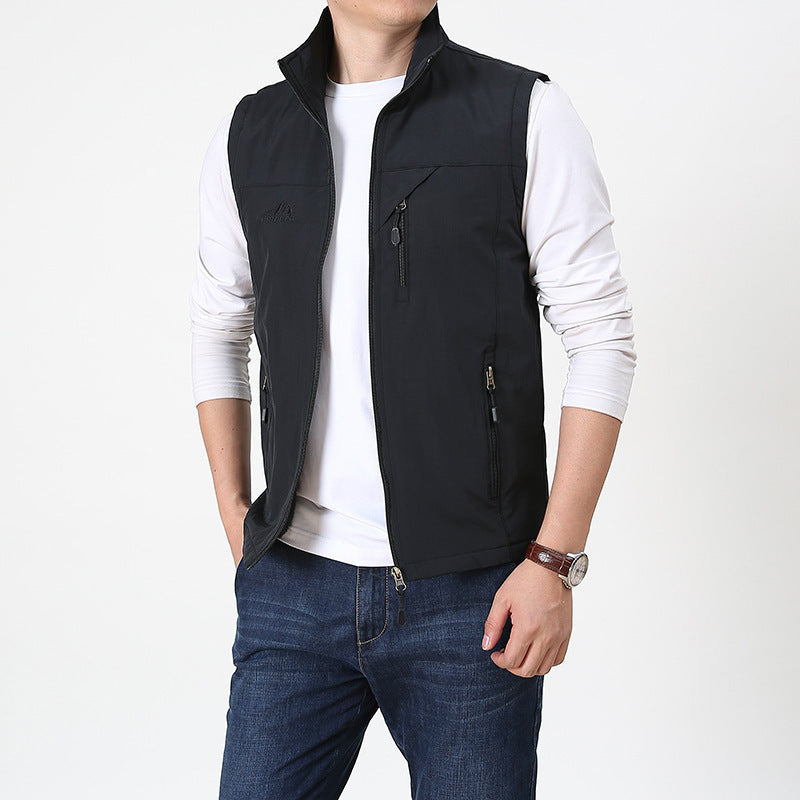 Moderne Herren Weste mit Stehkragen für Eleganz