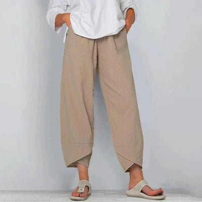 Moderne Hosen mit Überlappungs-Saumdesign