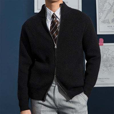 Moderne Strickjacke mit Elegantem Reißverschluss