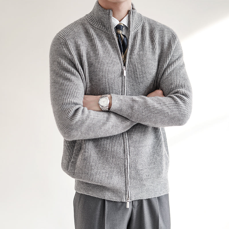 Moderne Strickjacke mit Elegantem Reißverschluss