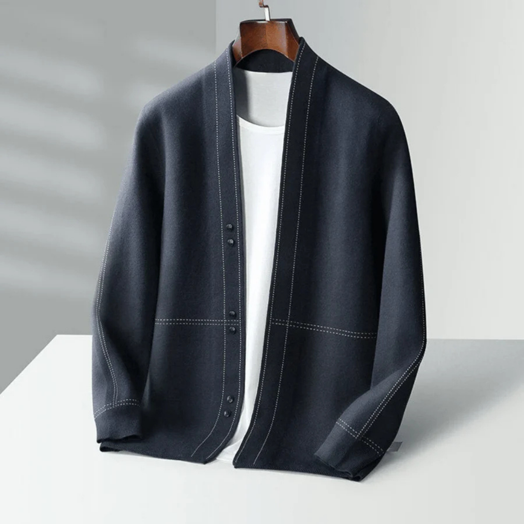 Moderne Strickjacke mit offener Vorderseite