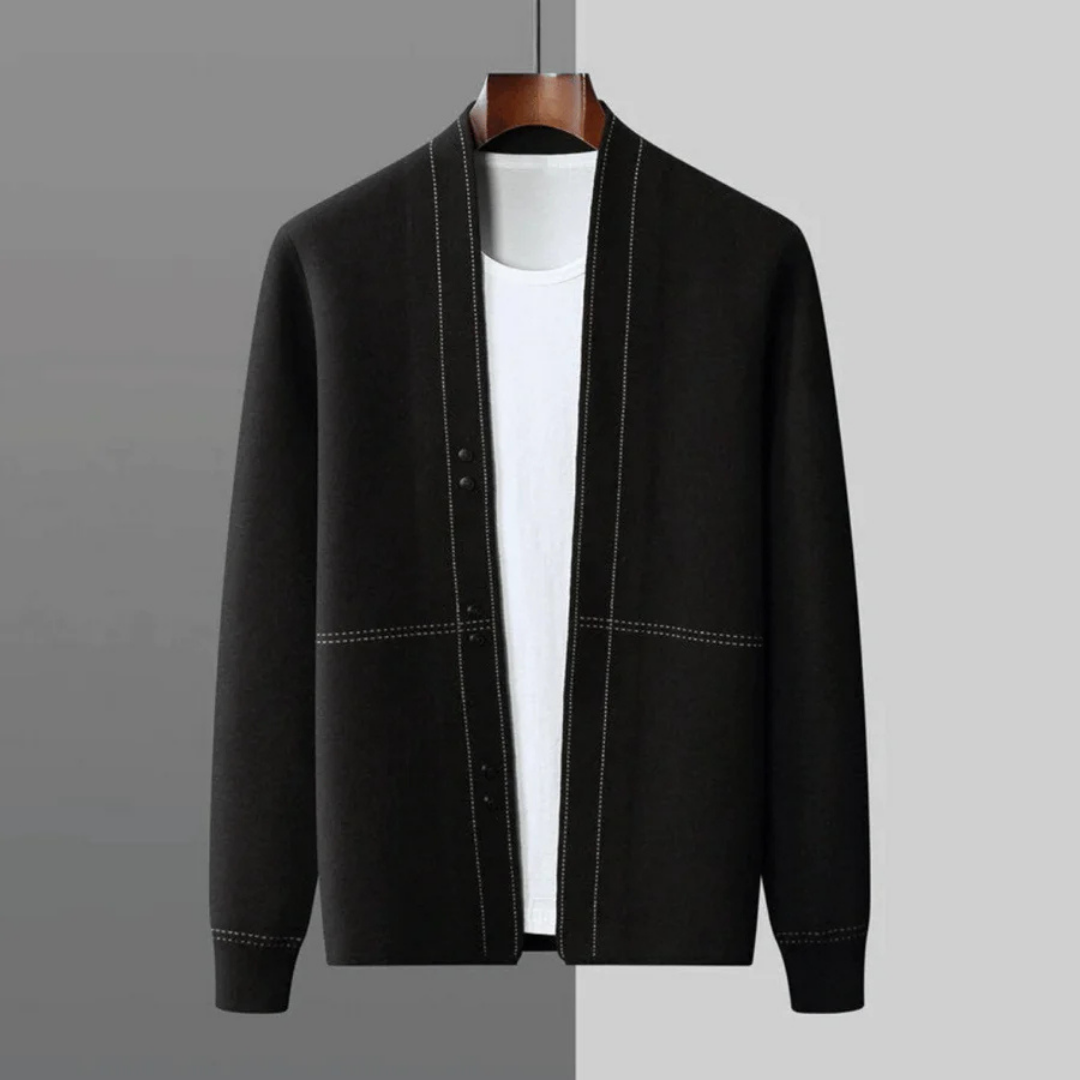 Moderne Strickjacke mit offener Vorderseite