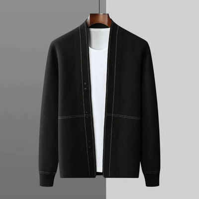 Moderne Strickjacke mit offener Vorderseite