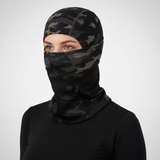Multifunktionales Ganzkopf Schutzstück mit UV-Schutz und atmungsaktiver Passform – Dunkle Camouflage